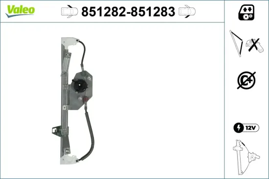 Fensterheber vorne links VALEO 851282 Bild Fensterheber vorne links VALEO 851282