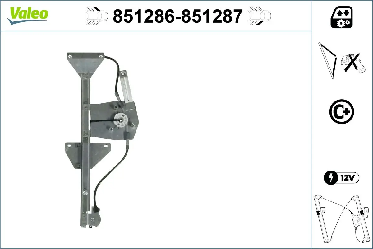 Fensterheber vorne links VALEO 851286
