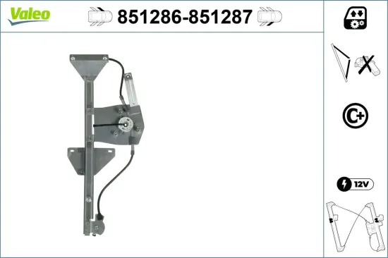 Fensterheber vorne links VALEO 851286 Bild Fensterheber vorne links VALEO 851286
