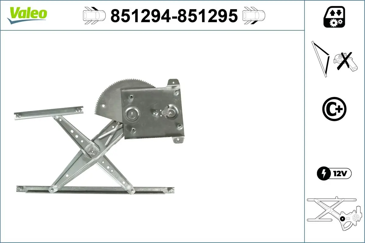 Fensterheber vorne links VALEO 851294