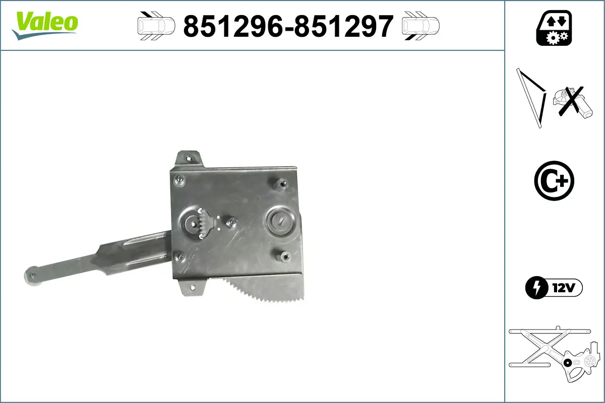 Fensterheber hinten rechts VALEO 851297