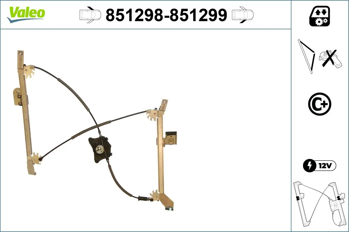 Fensterheber vorne links VALEO 851298