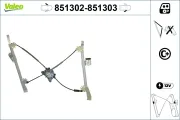 Fensterheber vorne links VALEO 851302
