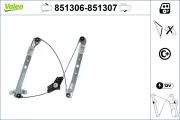 Fensterheber vorne links VALEO 851306