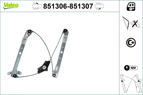 Fensterheber vorne links VALEO 851306 Bild Fensterheber vorne links VALEO 851306