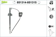 Fensterheber vorne links VALEO 851314