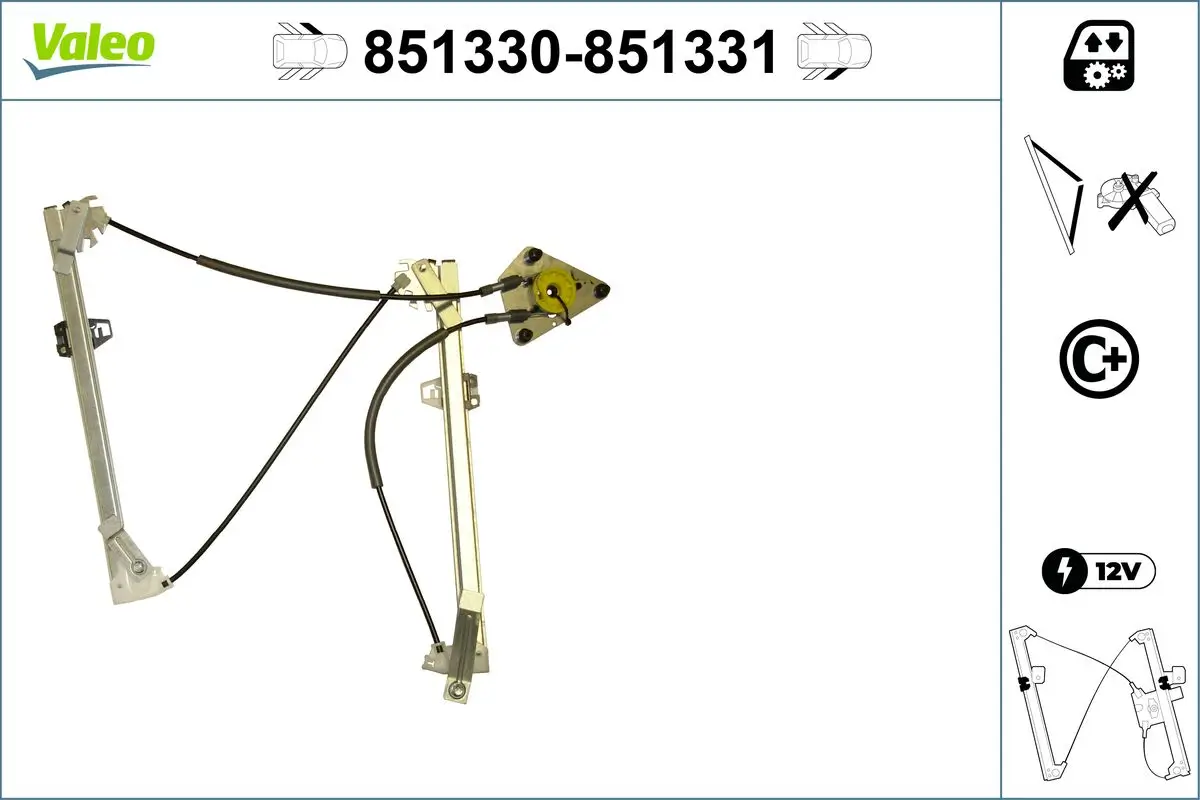 Fensterheber vorne links VALEO 851330