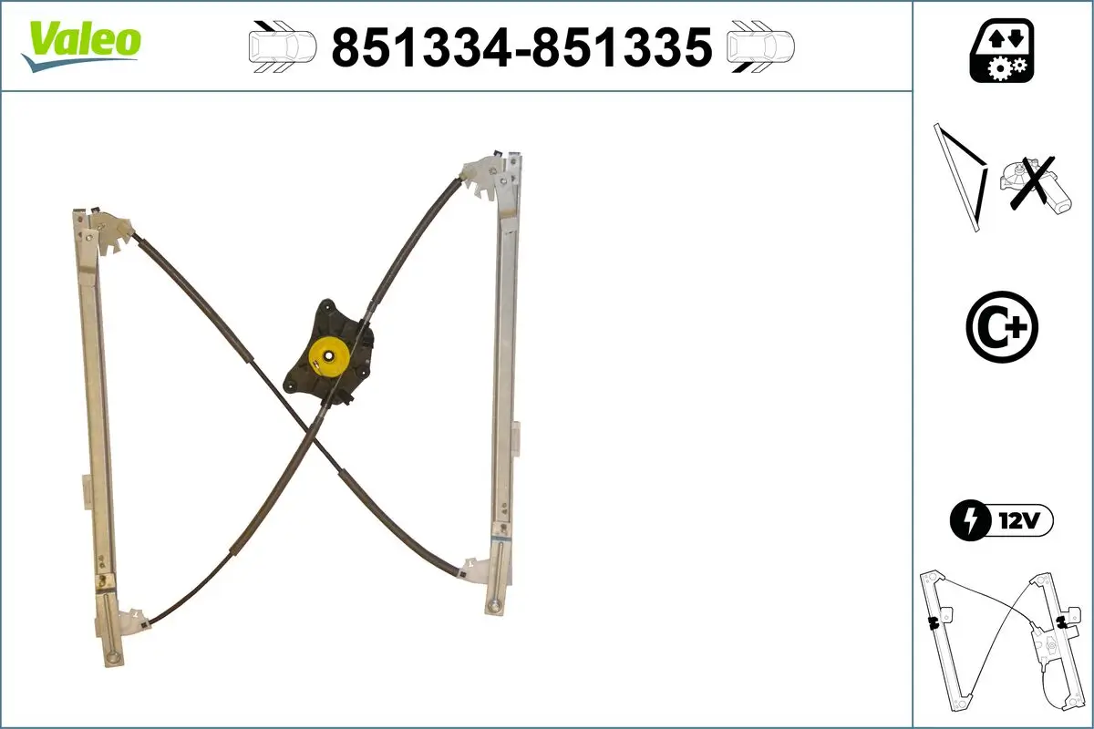 Fensterheber hinten links VALEO 851334