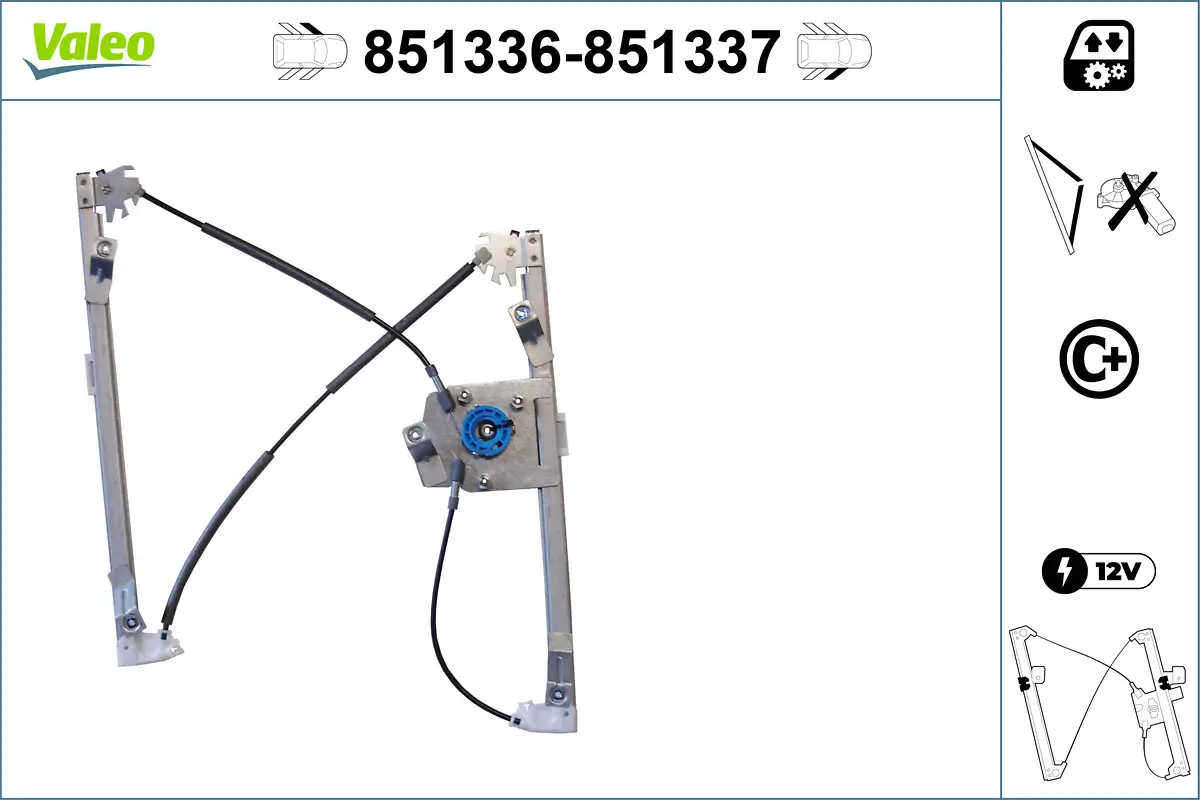 Fensterheber vorne links VALEO 851336