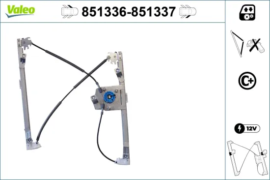 Fensterheber vorne links VALEO 851336 Bild Fensterheber vorne links VALEO 851336