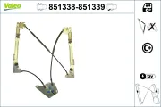 Fensterheber hinten rechts VALEO 851339