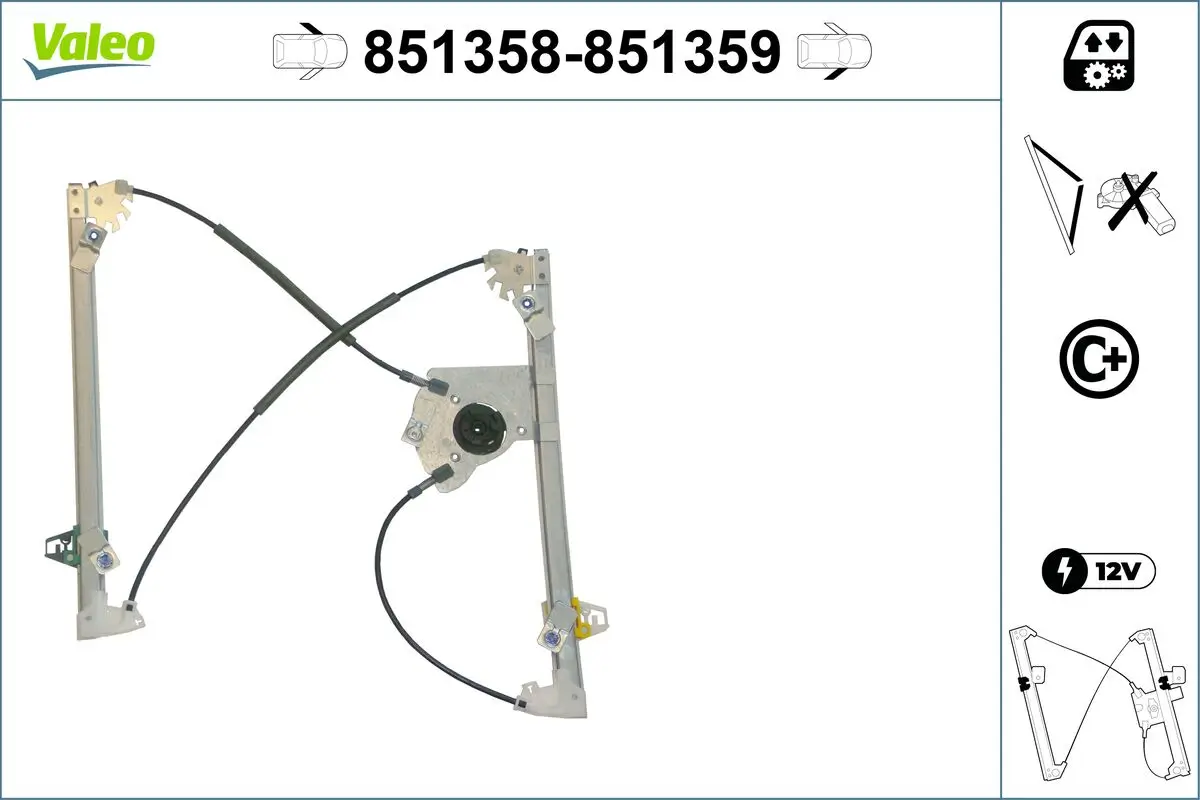 Fensterheber vorne links VALEO 851358