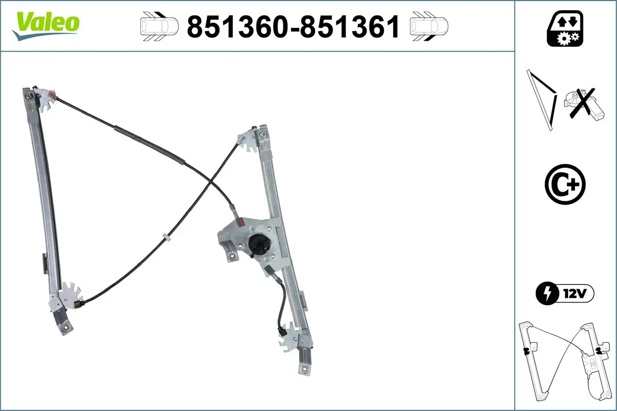 Fensterheber vorne links VALEO 851360
