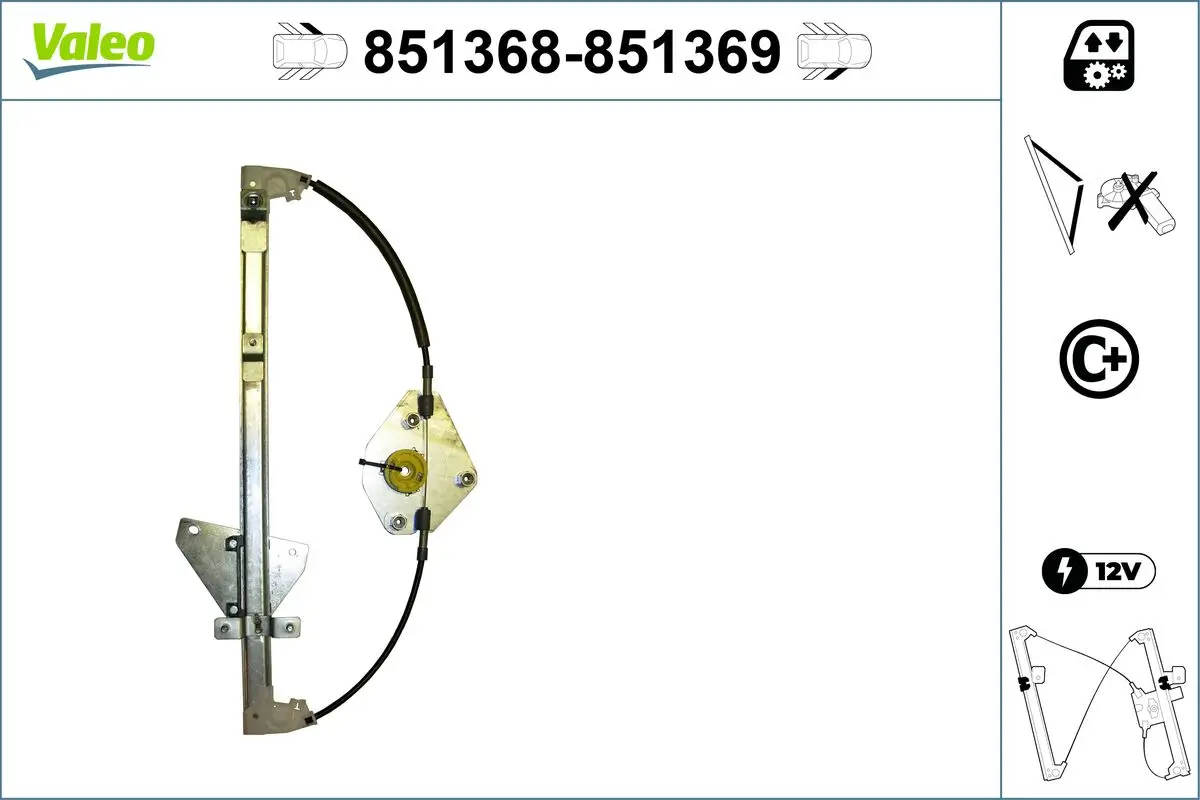 Fensterheber vorne links VALEO 851368