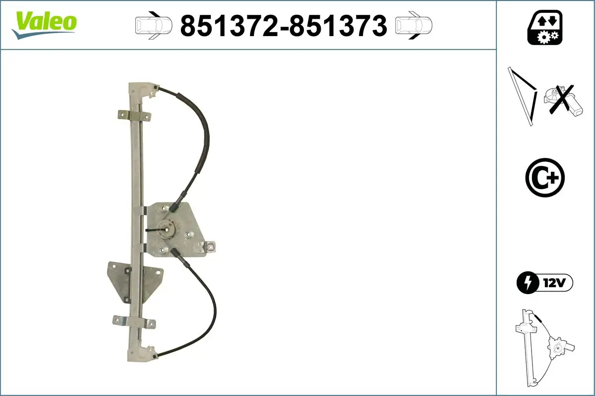 Fensterheber vorne links VALEO 851372