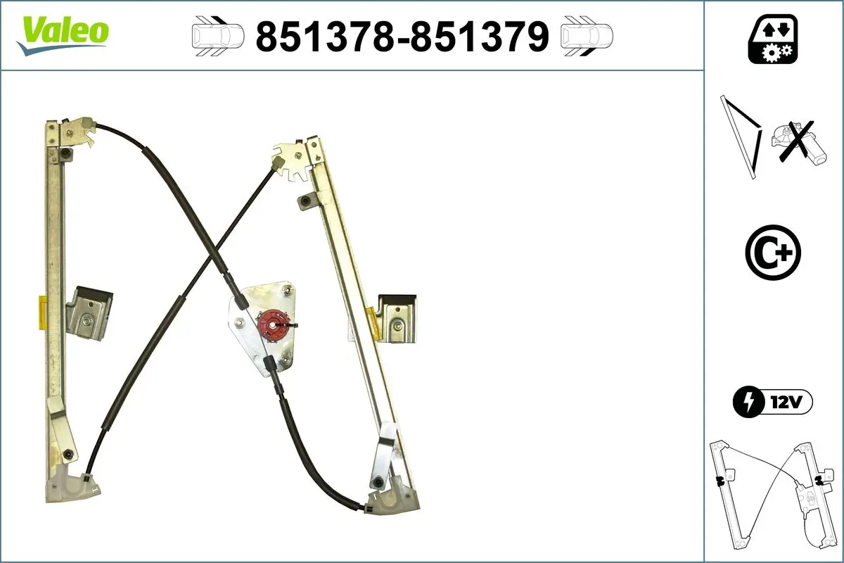 Fensterheber vorne links VALEO 851378