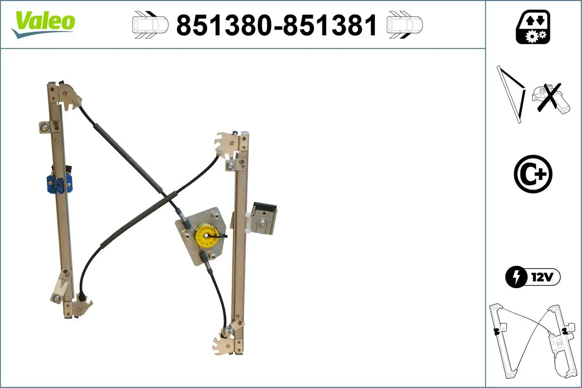 Fensterheber vorne links VALEO 851380