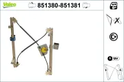 Fensterheber vorne links VALEO 851380