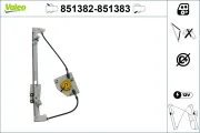Fensterheber hinten rechts VALEO 851383