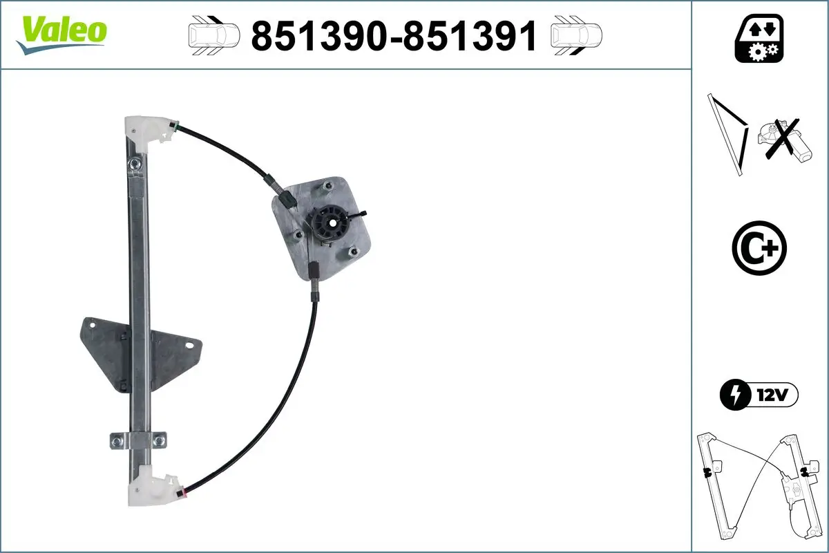 Fensterheber vorne links VALEO 851390