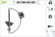 Fensterheber vorne links VALEO 851390