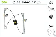 Fensterheber vorne links VALEO 851392