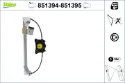 Fensterheber hinten rechts VALEO 851395