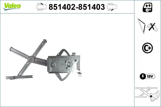 Fensterheber vorne rechts VALEO 851403 Bild Fensterheber vorne rechts VALEO 851403