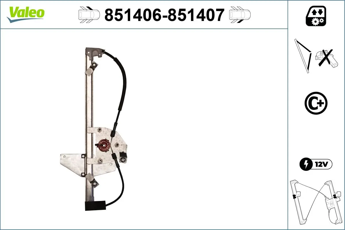 Fensterheber vorne links VALEO 851406