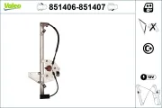 Fensterheber vorne links VALEO 851406