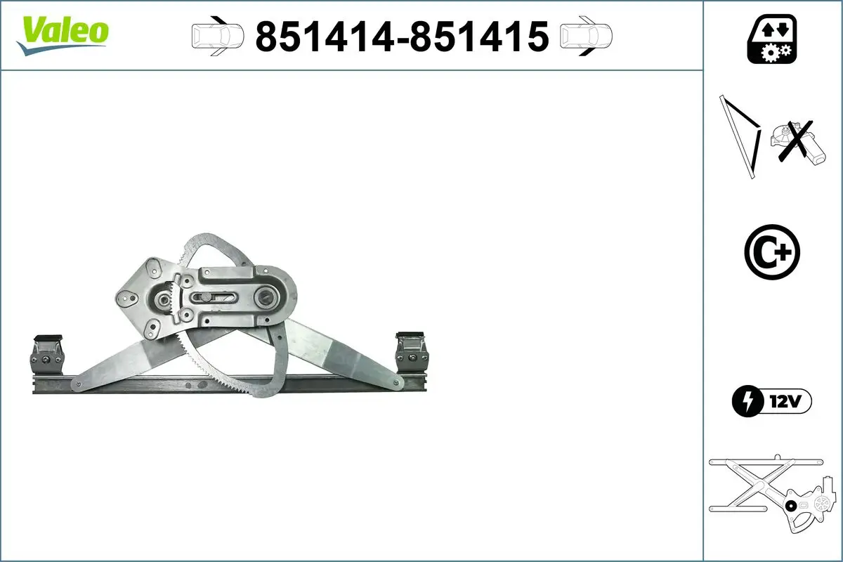 Fensterheber vorne links VALEO 851414