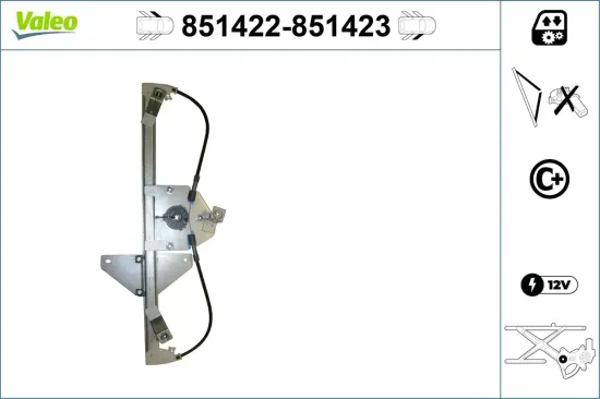 Fensterheber vorne links VALEO 851422 Bild Fensterheber vorne links VALEO 851422