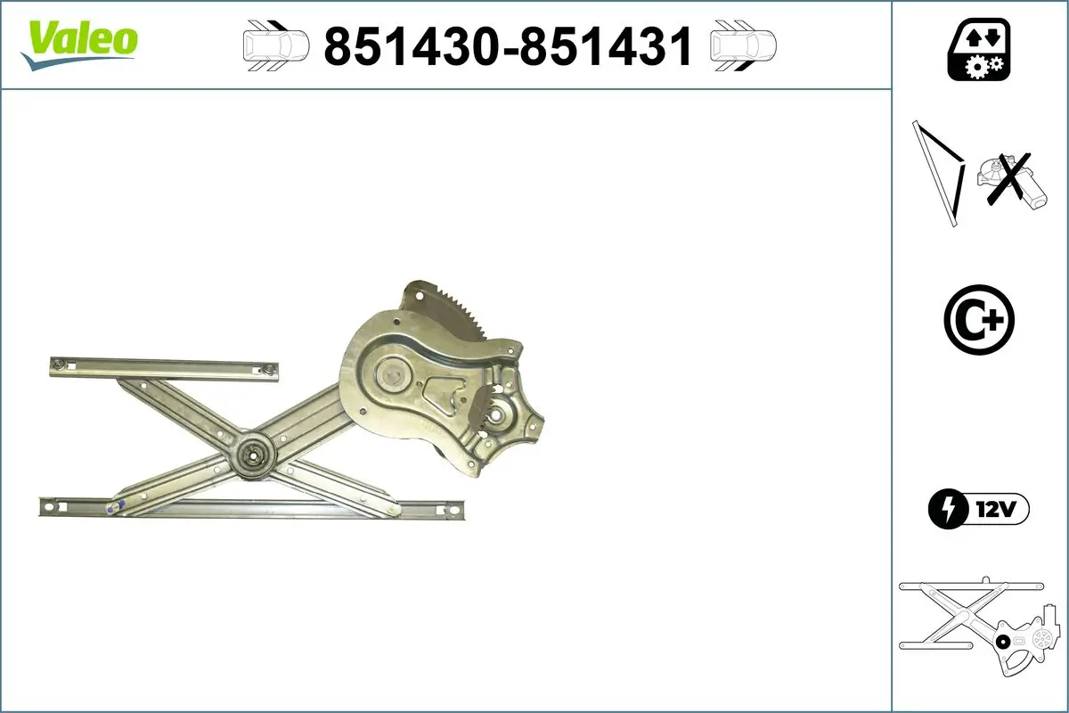Fensterheber vorne links VALEO 851430