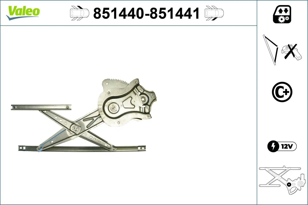 Fensterheber vorne links VALEO 851440