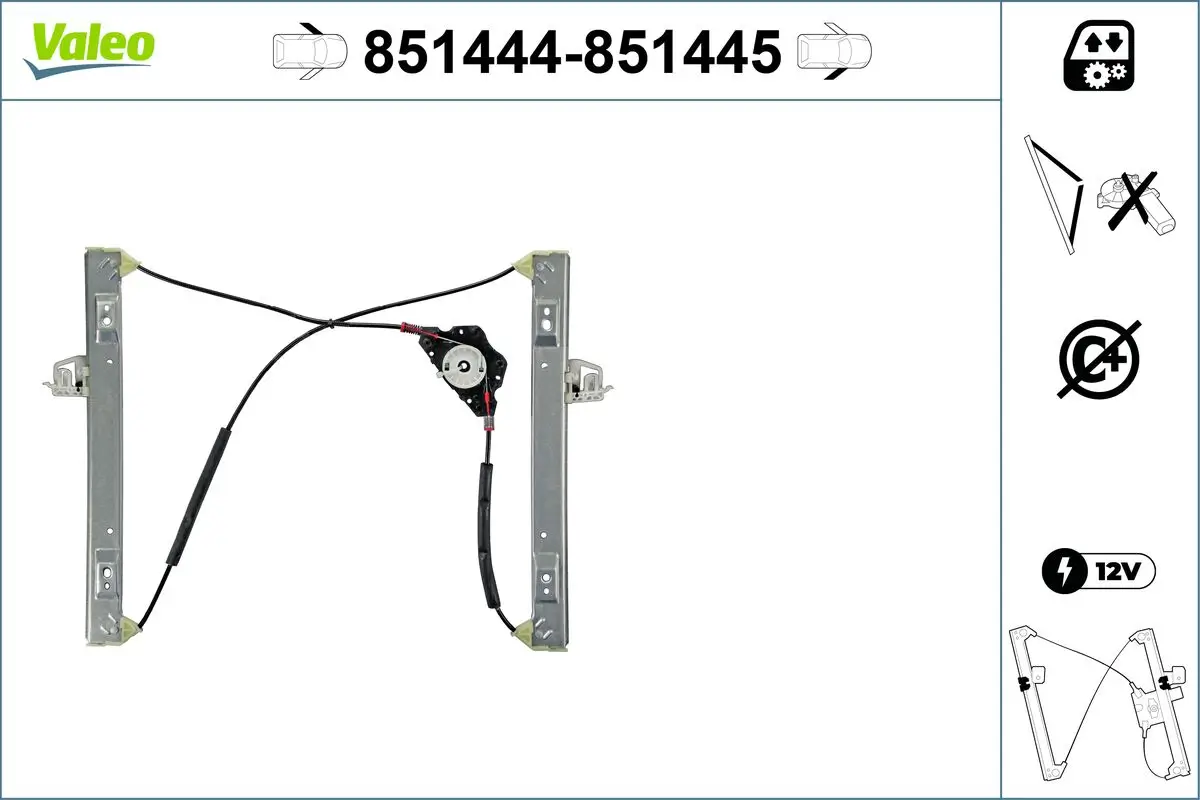 Fensterheber vorne links VALEO 851444