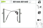 Fensterheber vorne links VALEO 851444