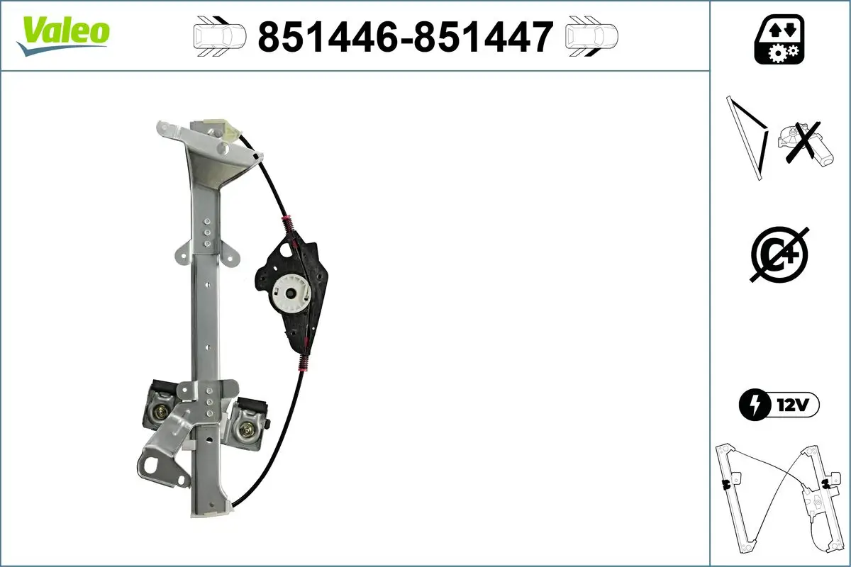 Fensterheber vorne links VALEO 851446