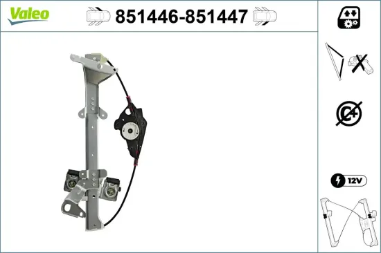 Fensterheber vorne links VALEO 851446 Bild Fensterheber vorne links VALEO 851446