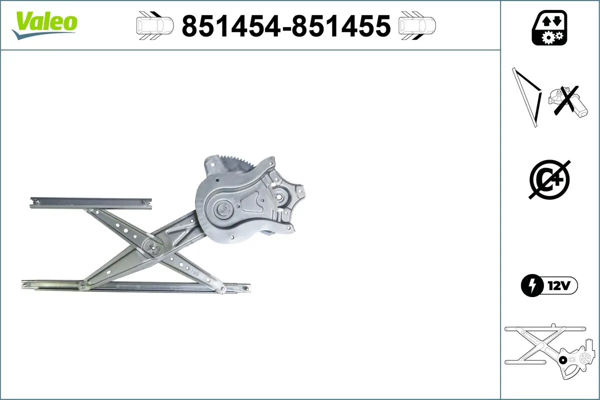 Fensterheber vorne links VALEO 851454