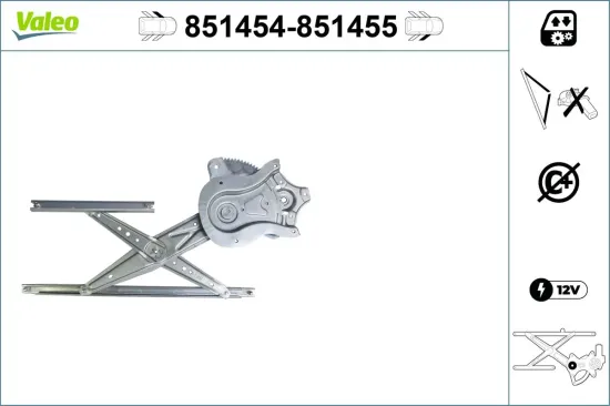 Fensterheber vorne links VALEO 851454 Bild Fensterheber vorne links VALEO 851454