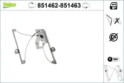 Fensterheber vorne links VALEO 851462