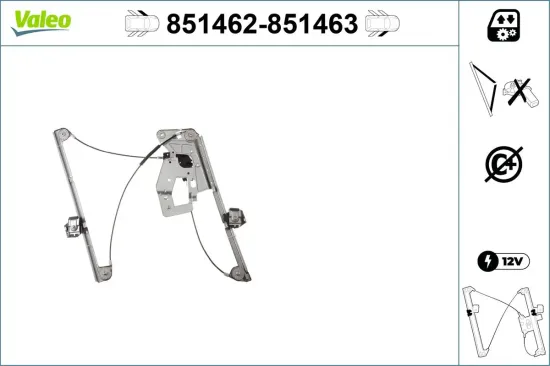 Fensterheber vorne links VALEO 851462 Bild Fensterheber vorne links VALEO 851462