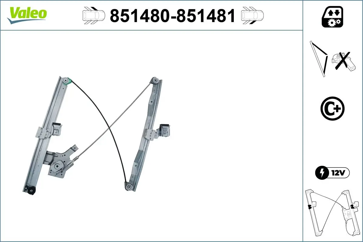 Fensterheber vorne links VALEO 851480