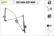 Fensterheber vorne links VALEO 851494