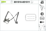 Fensterheber 12 V vorne rechts VALEO 851511