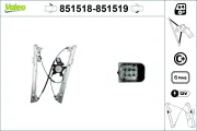 Fensterheber 12 V vorne links VALEO 851518