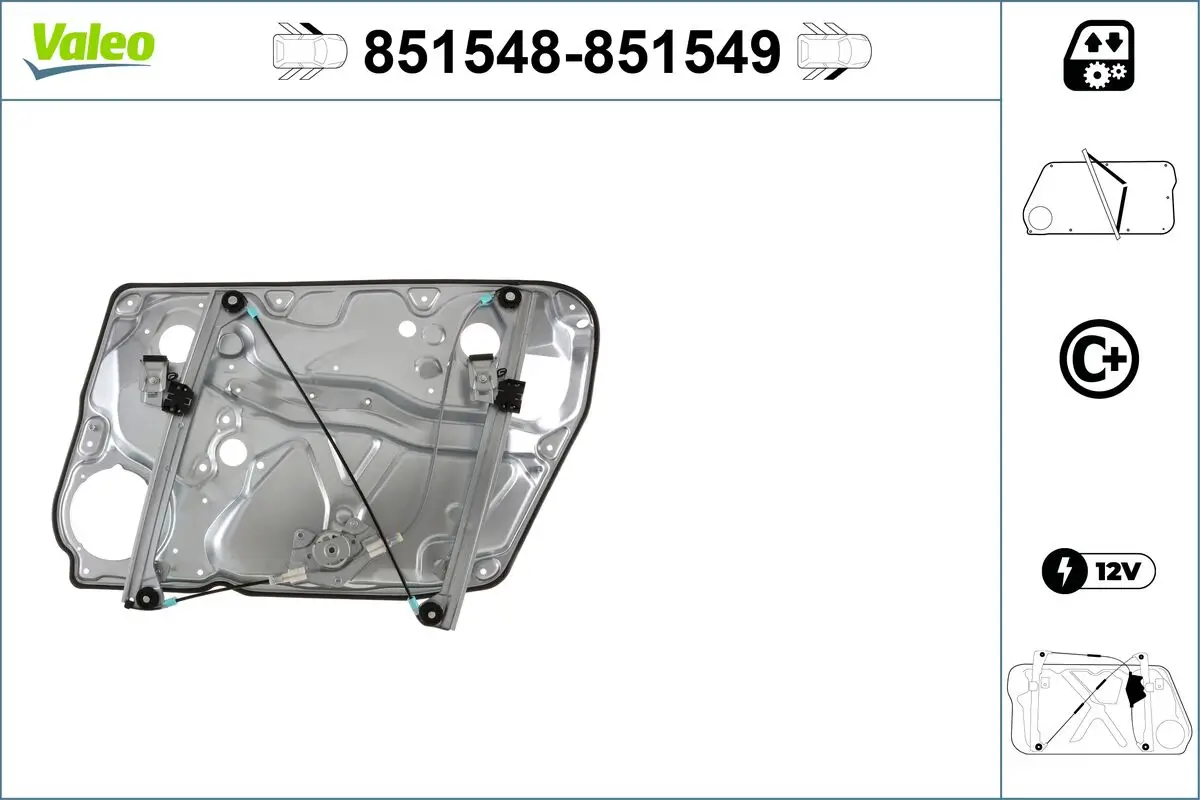 Fensterheber vorne links VALEO 851548