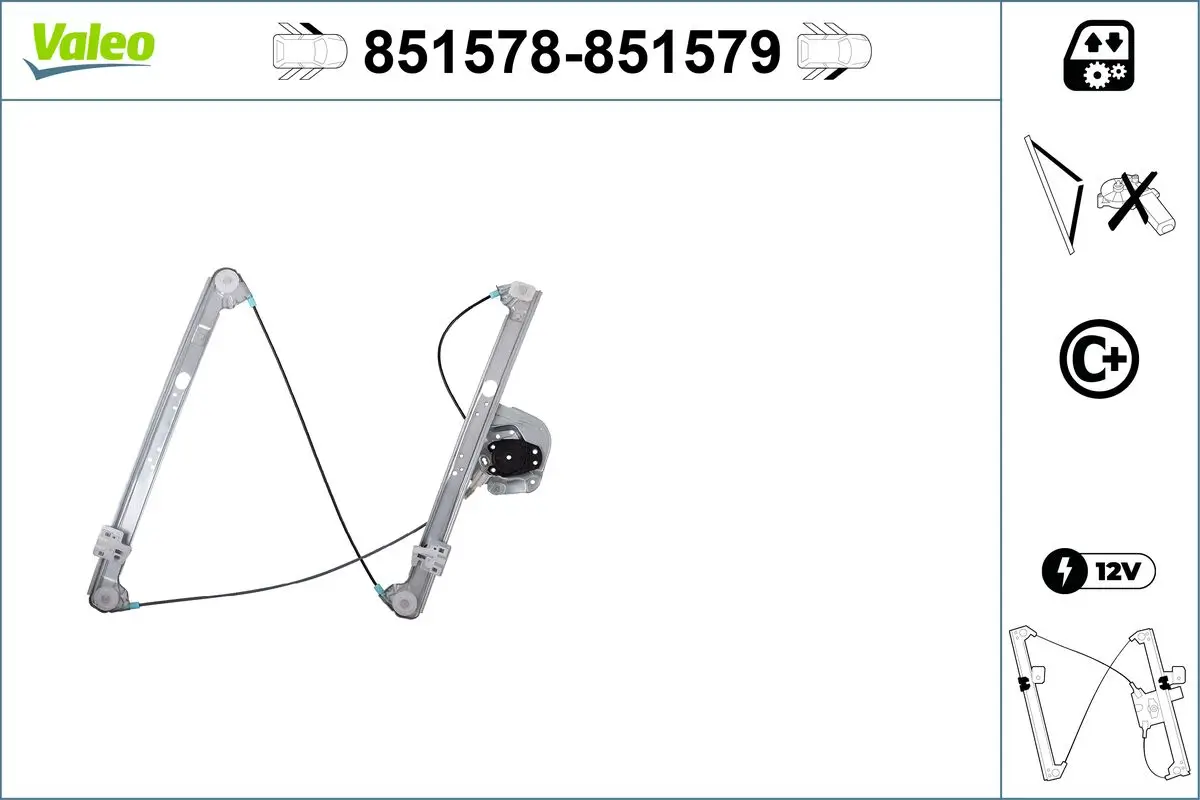 Fensterheber vorne links VALEO 851578