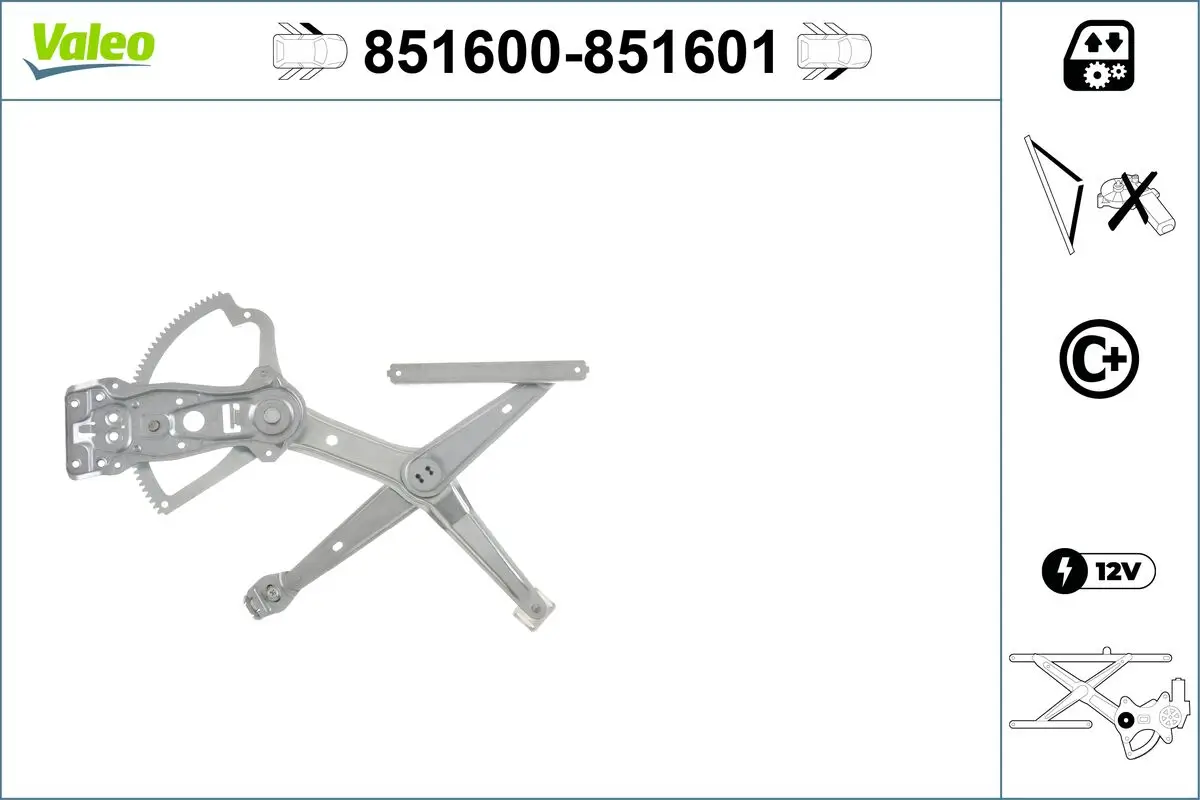 Fensterheber vorne links VALEO 851600
