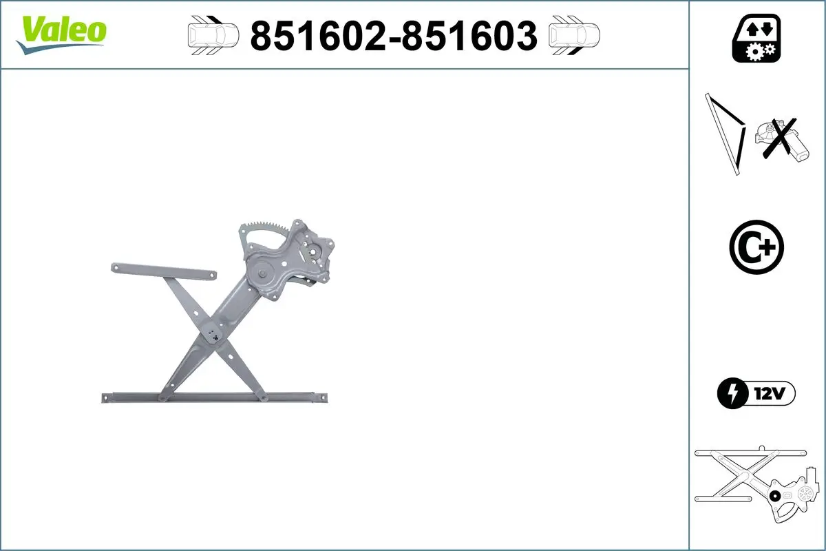 Fensterheber vorne links VALEO 851602